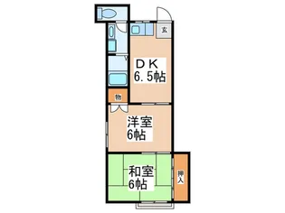 ハイツ南【2階】の間取り