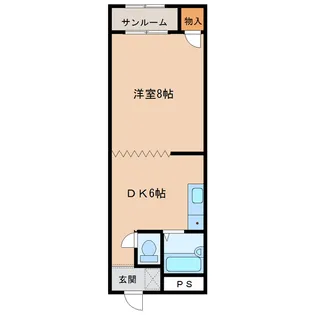 ベルティハイム【1階】の間取り