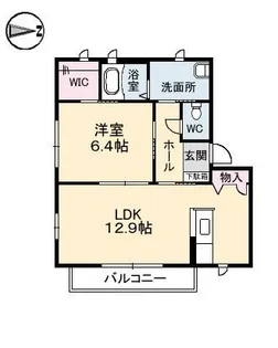 シャーメゾン ファシル【2階】の間取り