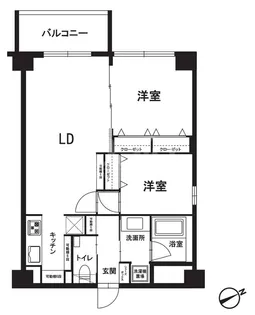 レジデンス藤崎【5階】の間取り