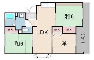 サニーハイツ高台【3階】の間取り