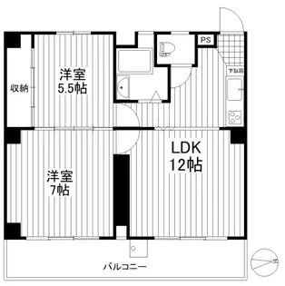 上馬フラワーホーム【6階】の間取り