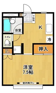 大沼コーポ【1階】の間取り