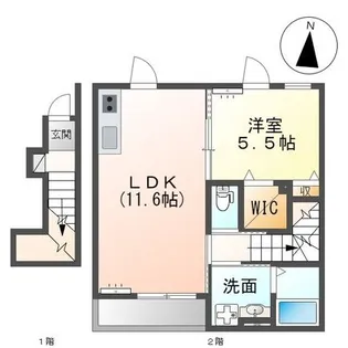 フェリーチェ【2階】の間取り
