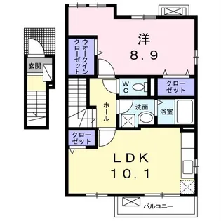 フロンティア【2階】の間取り