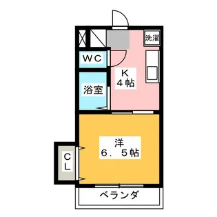 ア ドリームかしあげ【3階】の間取り