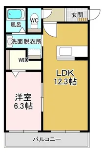 アチェーロ土岐口【1階】の間取り