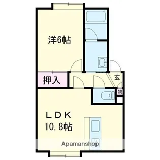 ヴィラMSKーII【1階】の間取り