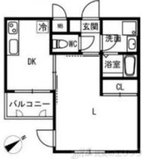 アズールパーク【1階】の間取り