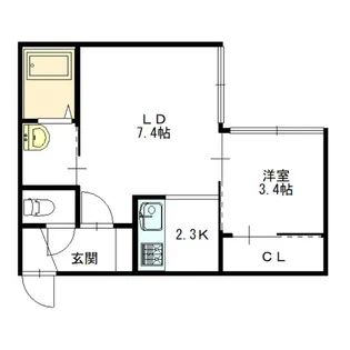 ESTOR 円山【3階】の間取り