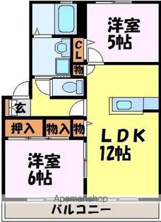 シャーメゾン紫壱番館【2階】の間取り