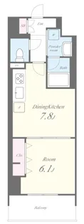 エスポワール登戸【6階】の間取り