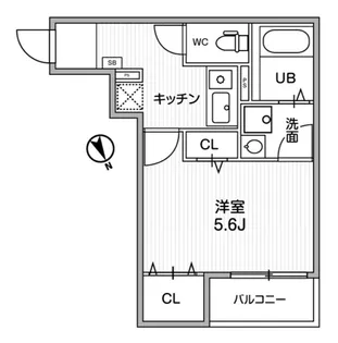 T s Cuore調布【2階】の間取り