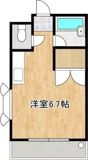 アンプルール新屋敷【2階】の間取り