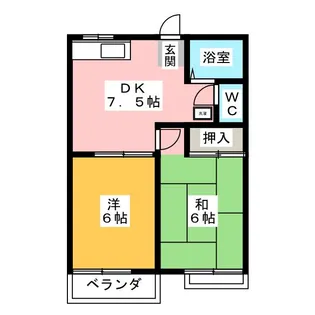 エレガンスハイムC【2階】の間取り