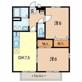 エミグランド【1階】の間取り
