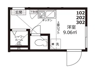 ルミナ池袋【2階】の間取り