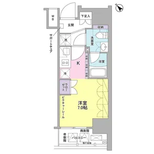 SIL西五反田【6階】の間取り