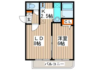 グランメ-ル八軒3西1【4階】の間取り