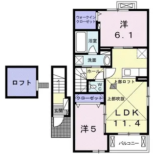 ブリーゼ II【2階】の間取り