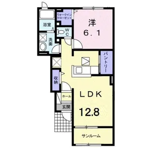 メゾン ド リラ II【1階】の間取り