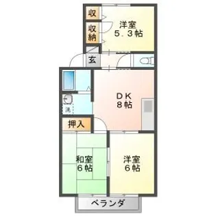 スターハイツC【2階】の間取り