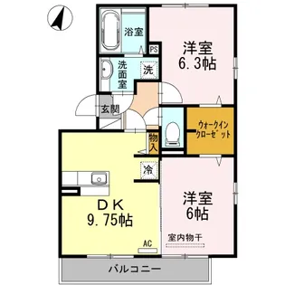 アーバンメロウ【3階】の間取り