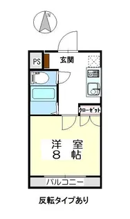開運ハイツ南俣【3階】の間取り