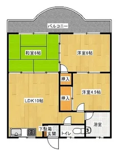 シティーテラスあかみね(OS)【3階】の間取り