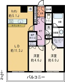 ラゾーナ川崎レジデンスセントラルタワー【14階】の間取り