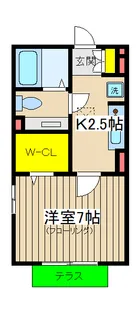 グリーンヒルズSAKAUE【1階】の間取り