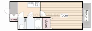 フロンティアタワー名駅南【7階】の間取り