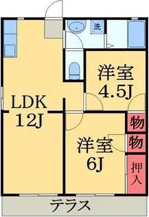 アリーパレス【1階】の間取り