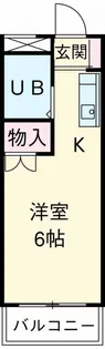 リベーロ平和I【1階】の間取り