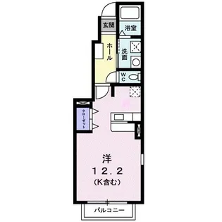 フランプレイス A【1階】の間取り
