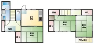 針木本町TN貸家の間取り