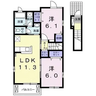 ドリーム C【2階】の間取り