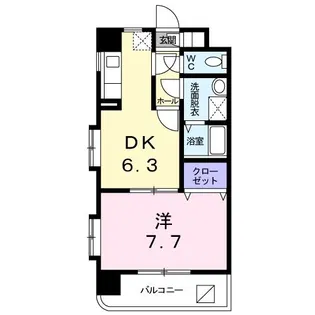 エアリーストリート【4階】の間取り
