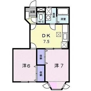 ラフェーヌA【1階】の間取り