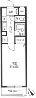 ファイブヒルズ向原【3階】の間取り