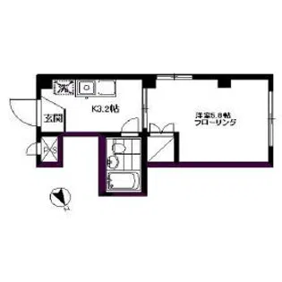 メゾンブロー【2階】の間取り