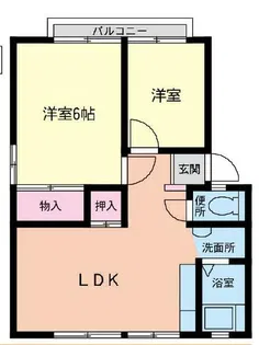 松永ハイツ【1階】の間取り
