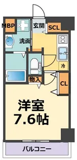スプランディッド甲子園【1階】の間取り