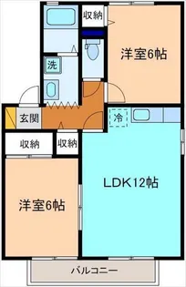 マシェリーB棟【2階】の間取り