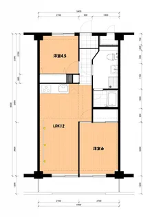 神奈川県横浜市港北区綱島西5【マンション】の間取り