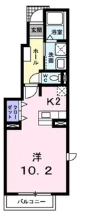 ソレアードI【1階】の間取り