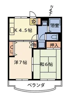 エンシェントハイツ【1階】の間取り