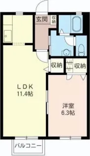 ビューテラスI【1階】の間取り