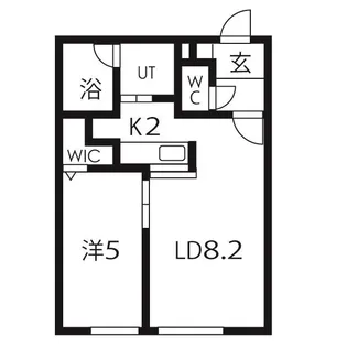 アローハウス【4階】の間取り