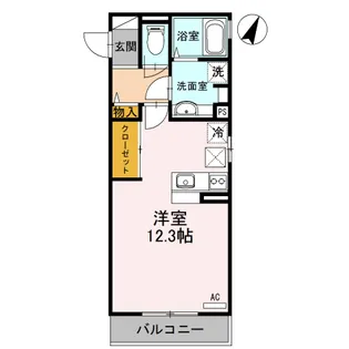 アンジュールC【1階】の間取り
